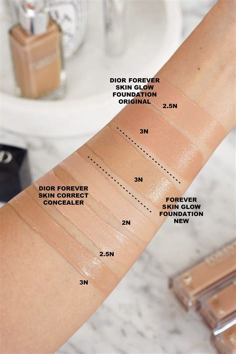 dior forever skin glow swatches 2n|dior forever skin glow shades.